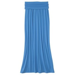 Mossimo Supply Co. Juniors Foldover Maxi Skirt   Brilliant Blue XXL(19)