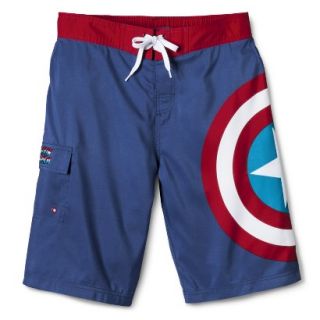 Mens 11 Captain America Boardshort   XL