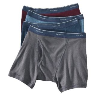 Fruit of the Loom Mens Low Rise Boxer Briefs 4 Pack   Assorted Colors M