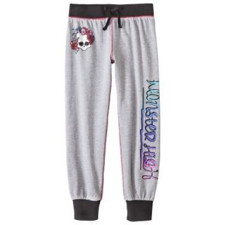 Monster Chic Girls Lounge Pants   Heather Grey S