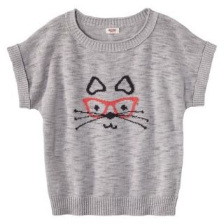 Mossimo Supply Co. Juniors Short Sleeve Graphic Sweater   Millstone Gray XS(1)