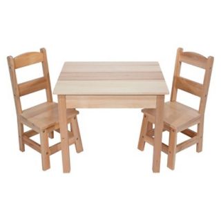Kids Table and Chair Set: Melissa & Doug Wooden Table & Chairs Set