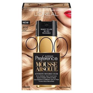 LOreal Paris Superior Preference Mousse Absolue Reusable Hair Color   900 Pure