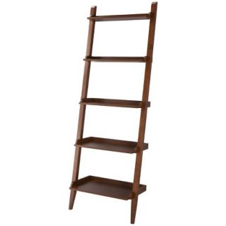 Book case Threshold Carson Space Saver Leaning Bookcase   Midtone