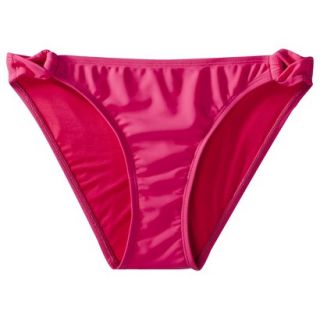Womens Side Tie Swim Bottom  Berry XL