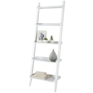 Book case Threshold Carson Space Saver Leaning Bookcase   White