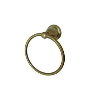 Heritage 6 Towel Ring   Antique Brass