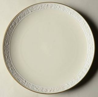 Flintridge Ariana (Embossed,Coupe,Gold Trim) Dinner Plate, Fine China Dinnerware