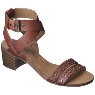 Womens Mossimo Supply Co. Kat Block Heel Sandal   Cognac 5.5