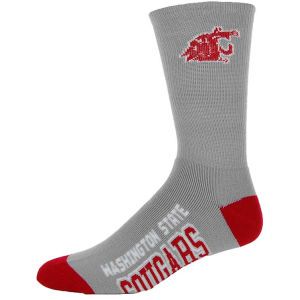 Washington State Cougars For Bare Feet Deuce Crew 504 Socks