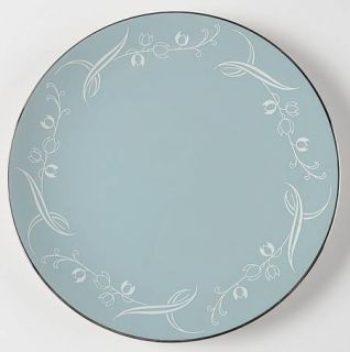 Flintridge Brocade Strata Blue (Coupe) Salad Plate, Fine China Dinnerware   Blue