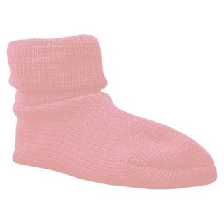 Womens MUK LUKS Cuff Slipper Sock W/ Anti Skid   Pink