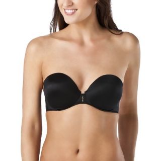 Self Expressions By Maidenform 2X Sexy Push Up Strapless Bra   Black 38C