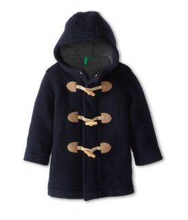 United Colors of Benetton Kids Wool Toggle Coat Boys Coat (Navy)