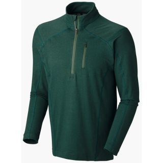 Mountain Hardwear Cragger Shirt   UPF 30  Zip Neck  Long Sleeve (For Men)   SHERWOOD (L )