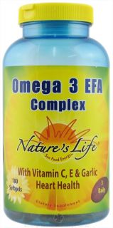 Natures Life   Omega 3 EFA Complex   180 Softgels