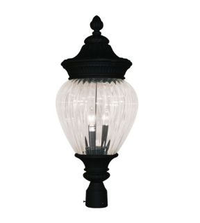 Devonshire 3 Light Post Lights & Accessories in Black 1176PHB BK