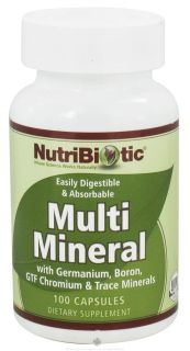 Nutribiotic   Multi Mineral with Germanium, Boron, GTF Chromium & Trace Minerals   100 Capsules