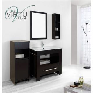 Virtu USA Masselin 36 Single Sink Bathroom Vanity Set   Espresso