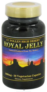 CC Pollen   High Desert Royal Jelly 1000 Mg.   30 Vegetarian Capsules