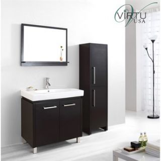 Virtu USA Harmen 32 Single Sink Bathroom Vanity Set   Espresso