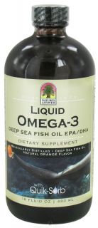 Natures Answer   Liquid Omega 3 Deep Sea Fish Oil EPA/DHA Natural Orange Flavor   16 oz.