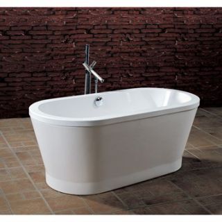 Aquatica PureScape 302 Freestanding Acrylic Bathtub   White
