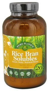 Pure Planet   Rice Bran Solubles   6.4 oz.