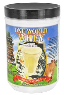 One World Whey   Protein Power Food Natures Vanilla   1 lb.