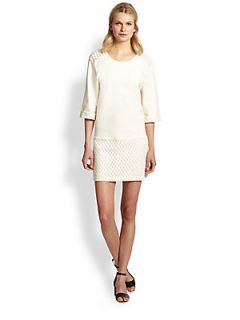 See by Chloe Brushed Lace Dress   White