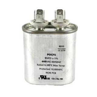Packard 440 Volts Motor Run Capacitor Oval 5MFD DISCONTINUED POC5