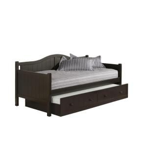 Hillsdale Furniture Staci Twin Size Daybed with Trundle in Black 1572DBT