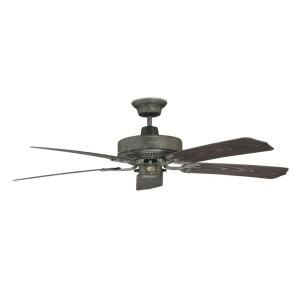 Illumine Non Lit 52 in. Outdoor Aged Pecan Ceiling Fan DISCONTINUED CLI CON52NA5AP