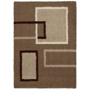United Weavers Overstock Trek Mocha 7 ft. 10 in. x 10 ft. 6 in. Contemporary Area Rug DISCONTINUED 320 02895 811