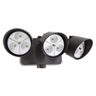Lithonia Lighting Wall Mount Outdoor Bronze LED Flood Light with Photocell OFLR 9LN 120 P BZ M2