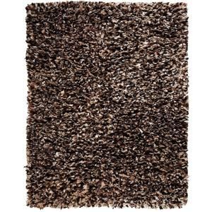 Anji Mountain Confetti Brown and White 5 ft. x 8 ft. Shag Area Rug AMB0452 0058