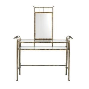 Home Decorators Collection Marquette Vanity with Mirror in Antique Brass 0256310510