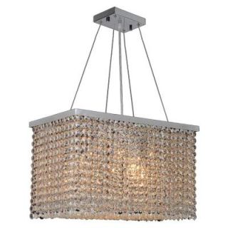 Worldwide Lighting Prism Collection 5 Light Chrome Chandelier W83748C16
