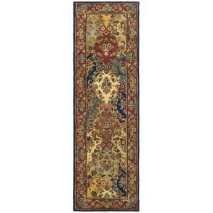 Safavieh Heritage Multi/Burgundy 2.3 ft. x 18 ft. Runner HG911A 218