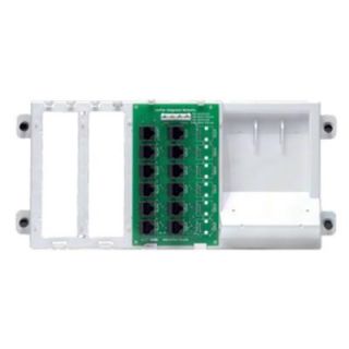 Leviton Structured Media 4x12 Telephone Distribution Board on Bracket with 8 Way 2GHz Splitter 130 47603 412