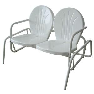 AmeriHome Double Seat Glider Patio Chair for Indoor/Outdoor Use MCDSG