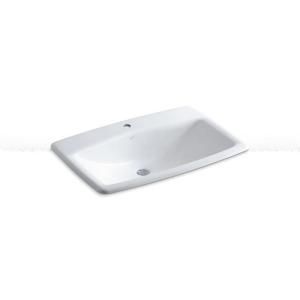 KOHLER Mans Lav Self Rimming Bathroom Sink in White K 2885 1 0