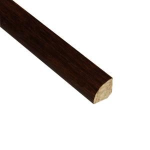 Home Legend Strand Woven Walnut 3/4 in. Thick x 3/4 in. Wide x 94 in. Length Bamboo Quarter Round Molding HL205QR