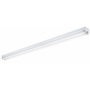 Lithonia Lighting 2 Light White Ceiling Commercial Strip Fluorescent Light C 2 96 120 GEB