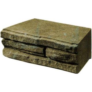 Oldcastle Natural Impressions 8 in. x 12 in. Concrete Victorian Blend Garden Wall Block 16200461
