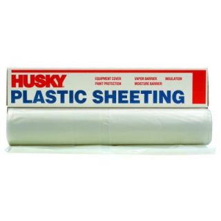 Husky 100 ft. x 20 ft. Clear 3 mil Plastic Sheeting CF0320C