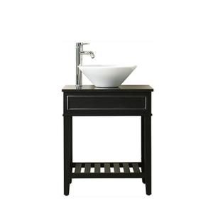 Home Decorators Collection Brock 24 in. W Vanity Cabinet Only in Black 0572600210