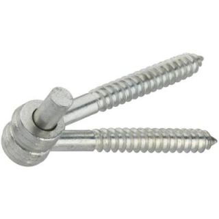 National Hardware 1/2 in. x 4 in. Zinc Plated Gate Screw Hook/Eye Hinge DISCONTINUED 295 1/2X4 SCRW H/E HNG