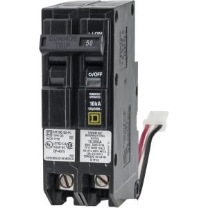 Square D by Schneider Electric QO 50 Amp 1.5 in. 2 Pole ILC Power Link Circuit Breaker QO250PLILC