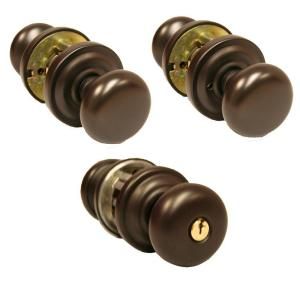 Global Door Controls 13 Piece Sapphire Sumter Oil Rubbed Bronze Combo Pack with 2 Entry, 4 Passage, 7 Privacy Knob Locksets DISCONTINUED KS 10B 247